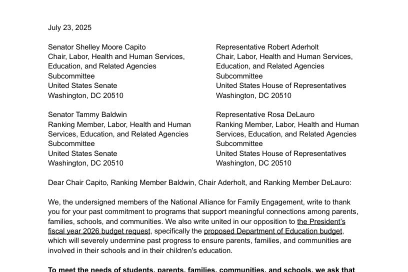 Excerpt from our joint letter to Congress